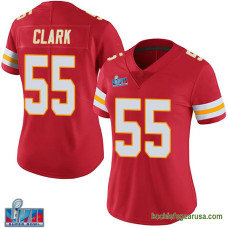 Womens Kansas City Chiefs Frank Clark Red Authentic Team Color Vapor Untouchable Super Bowl Lvii Patch Kcc216 Jersey C1724